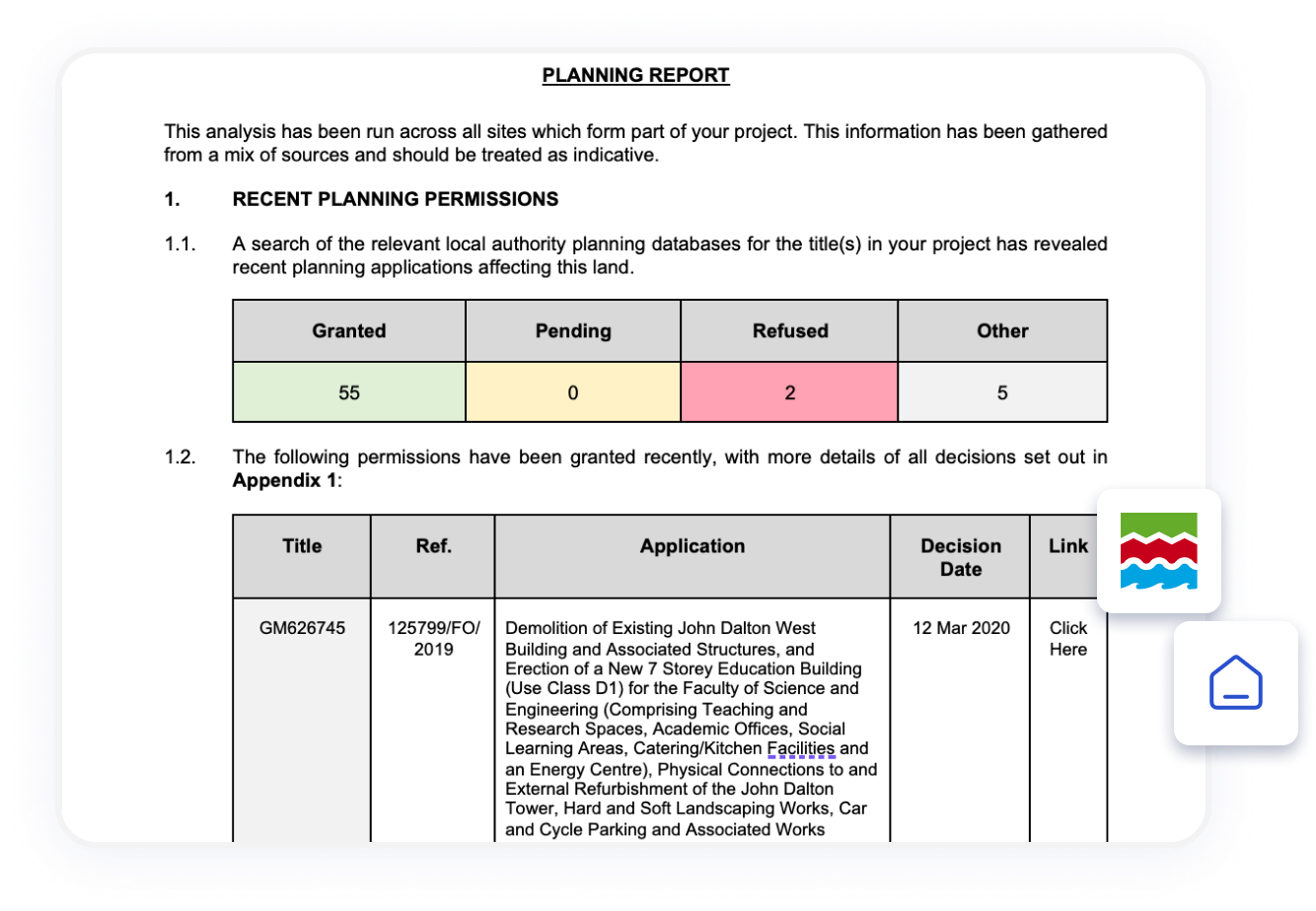 Planning report